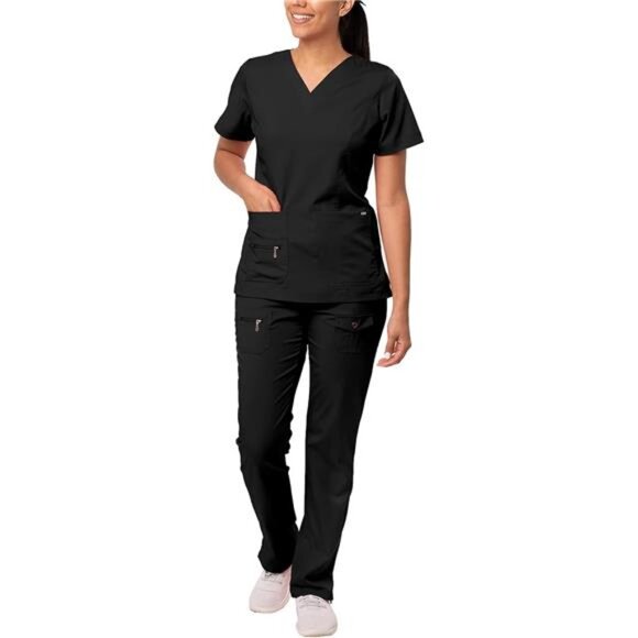 Adar Pro Breakthrough Plus Scrub Set for Women - Enhanced V-Neck Top - Picture 1 of 8